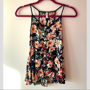 Xhilaration Multicolored Floral Print Cami